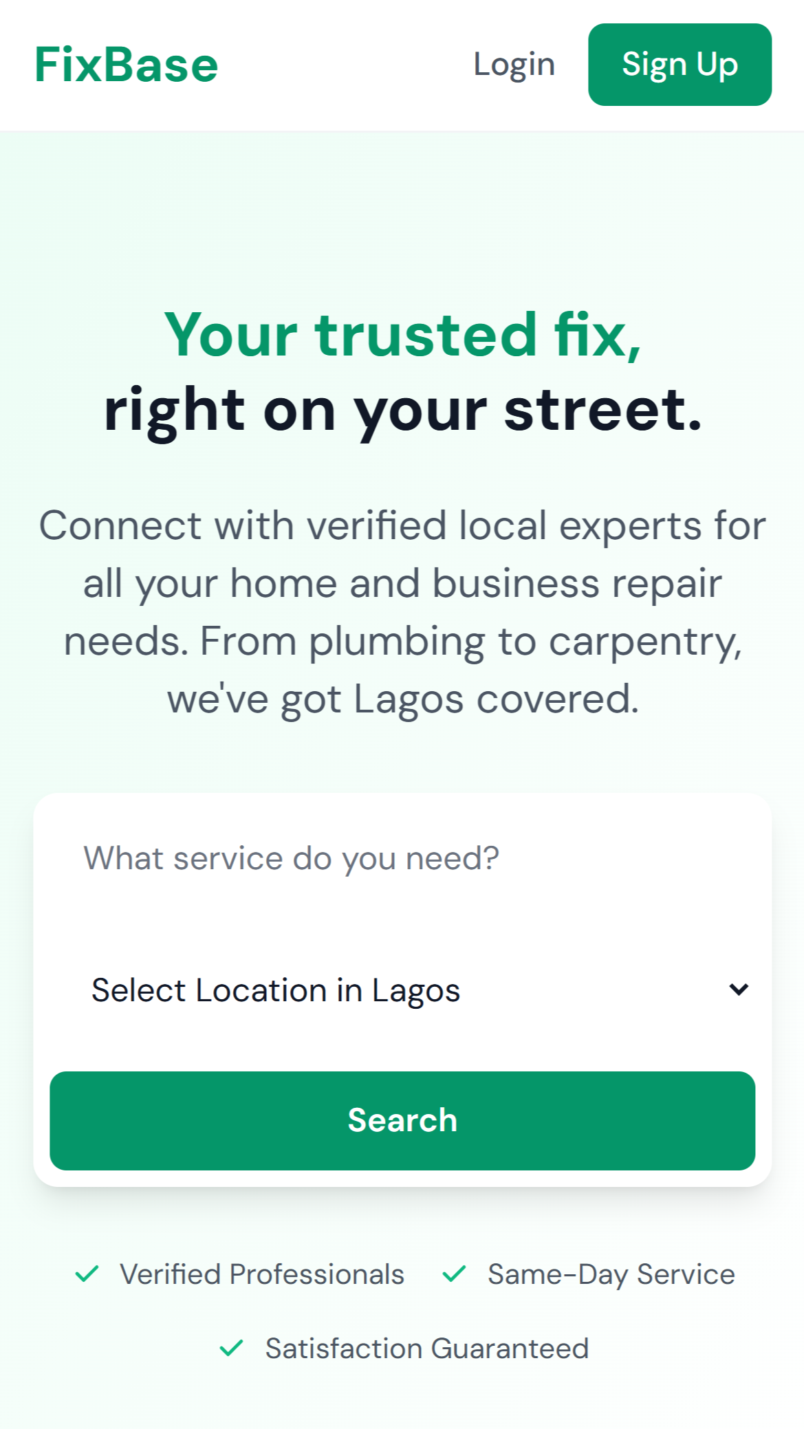 FixBase interface