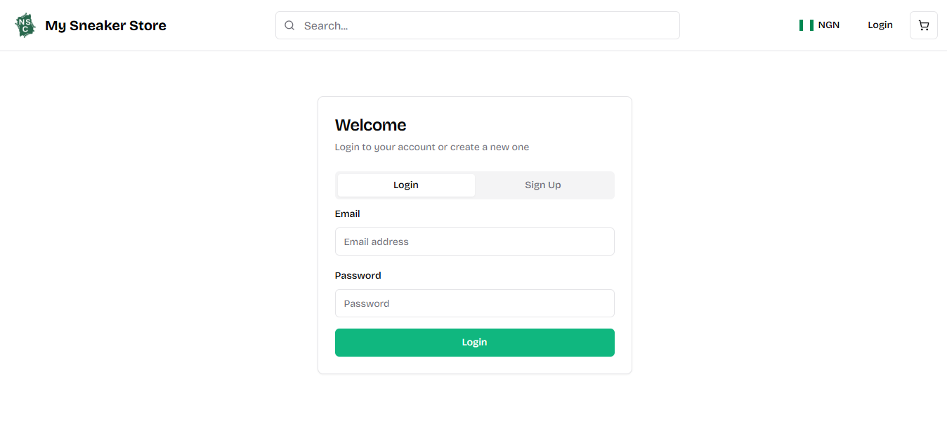 Newmanstores Collections interface